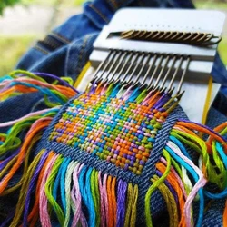 Herramienta de tejido de tipo Speedweve para el hogar, telar pequeño, herramientas textiles de bricolaje, accesorios de tejido de costura, suministros de decoración, nuevo
