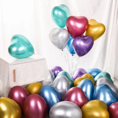 10pcs colorful 10 шт Сердце красные латексные шары «любовь» плотные воздушные шары Свадебные принадлежности для дня рождения Декор для сцены на День святого Валентина - Цвет: 10pcs colorful