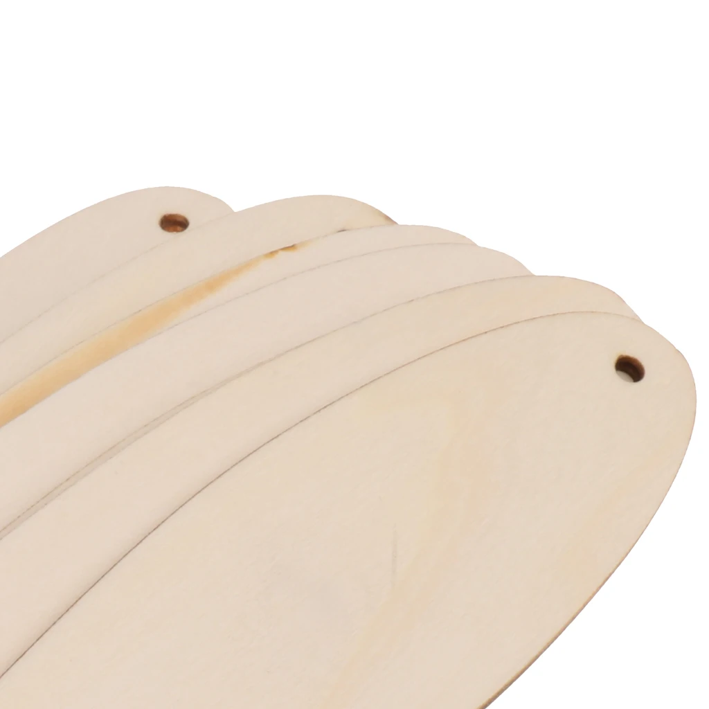 8pcs Wooden MDF Surfboard Shape Cutout For Craft Embellishment Tags DIY