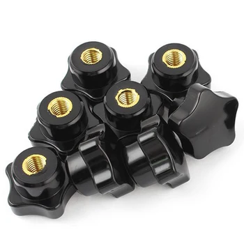 

New 10pcs M8 Thread 30mm Star Shaped Head Clamping Nuts Knob Grip Handle