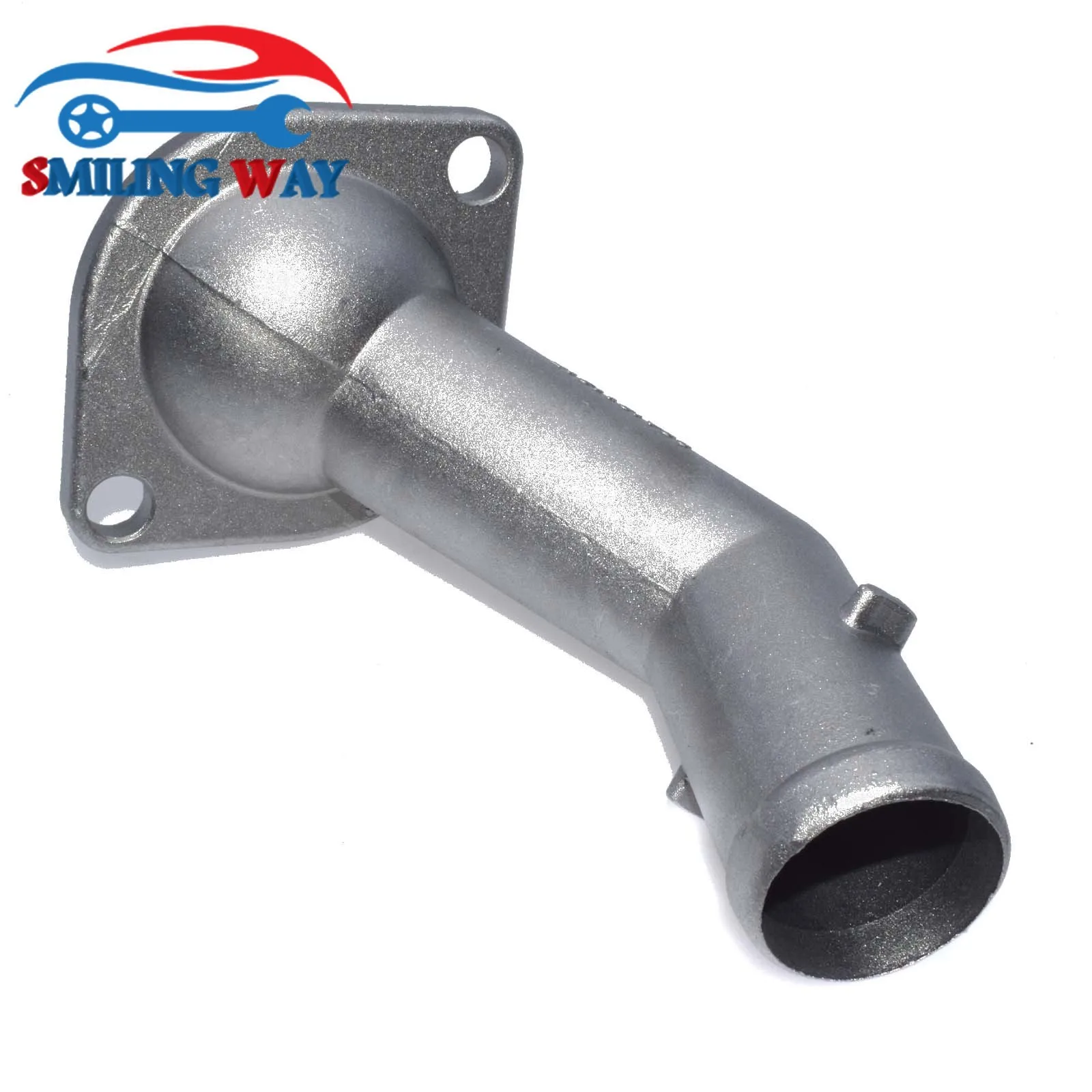 Aluminum Coolant Thermostat Radiator Water Flange Pipe Connector Engine Coolant Thermostat Audi VW A3 TT Skoda Seat Bora Golf Jetta 1.8T 1J0121087C