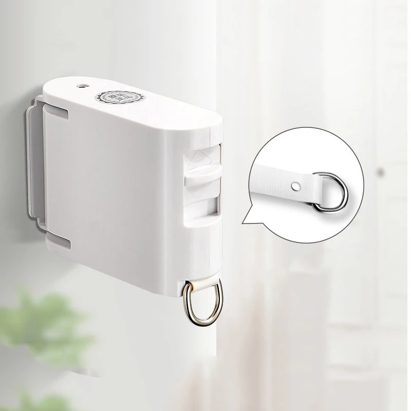 ONEUP Invisible Clothesline с Вешалка выдвижная бельевая веревка сушилка для ванной комнаты - Цвет: White