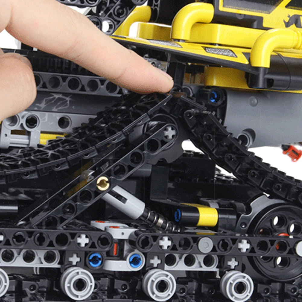 

Educational DIY Electric Vehicle Children Tractor Building Blocks Excavator Remote Control Car Gifts Battery Powered Wireless