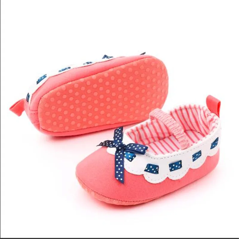 Cute Bowknot Baby Shoes infants Girls First Walkers Soft Sole Toddler Crib Shoes Toddlers Girls Princess Shoes