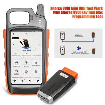 

Xhorse VVDI Key Tool Max Car Remote Key Programmer Chip Generator + VVDI MINI OBD Tool work with Condor Dolphin Cutting Machine