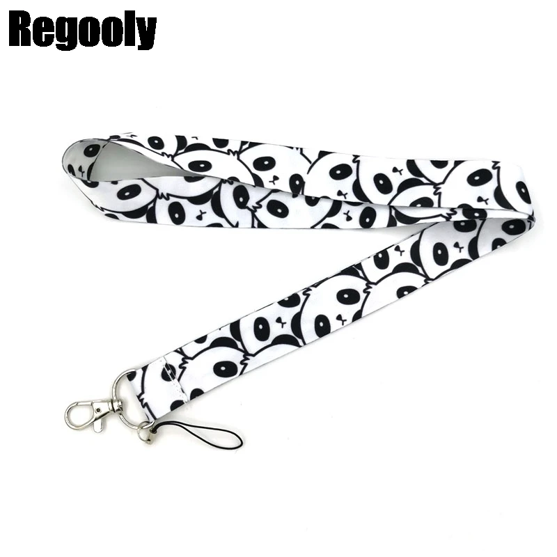 Panda Neck Strap Lanyard keychain Mobile Phone ID Badge Holder Rope Key Chain Keyrings cosplay Accessories webbings ribbon | Украшения и