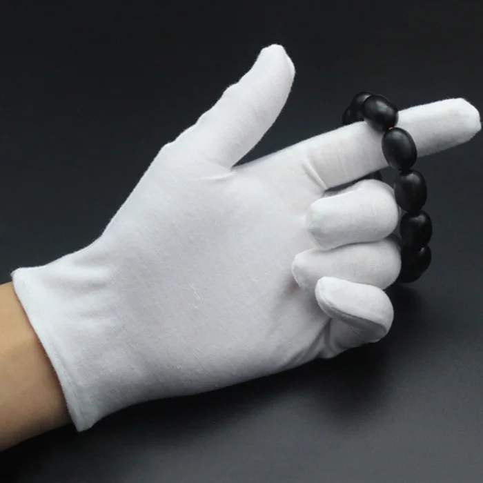 12 пар хлопок белые мягкие перчатки костюм ювелирные изделия обработка работы рук протектор JS23