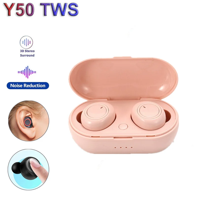 NEW TWS Bluetooth Earphone 5.0 Wireless Headset IPX6 Waterproof Deep Bass Earbuds True Stereo Headphone Sport Earphones | Электроника