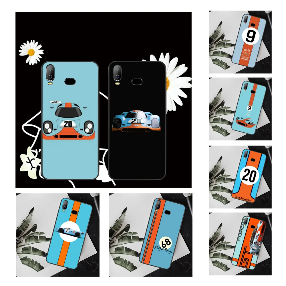 

NBDRUICAI Vintage ford Gulf Racing car Phone Case For Samsung A10 A20 A30 A40 A50 A70 A71 A51 A6 A8 2018