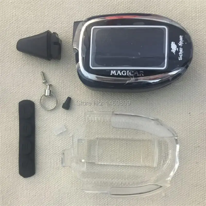 Llavero con funda para llave M7 + soporte para alarma de coche scher-khan Magicar 7 8 9 10 11 12 Lcd remoto Scher Khan Jaguar EZ-FOUR,KGB MX-9 101