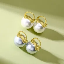 Vnox темперамент серьги для женщин Имитация Жемчуга элегантные женские вечерние украшения