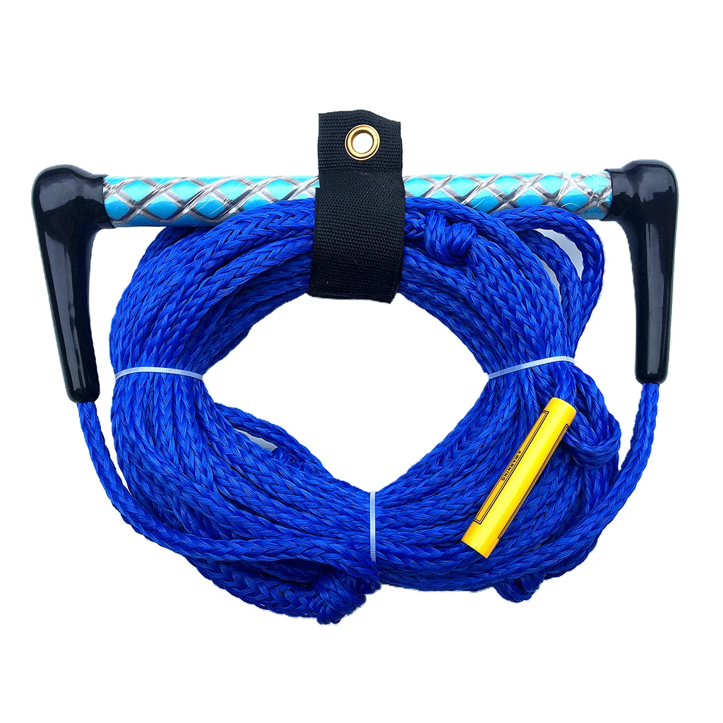 Blue 72ft 1 секция веревка для водных лыж с плавающей ручкой и ЭВА ручка Аксессуары для слалома водные лыжи Wakeboarding Wakeskating - Цвет: Blue