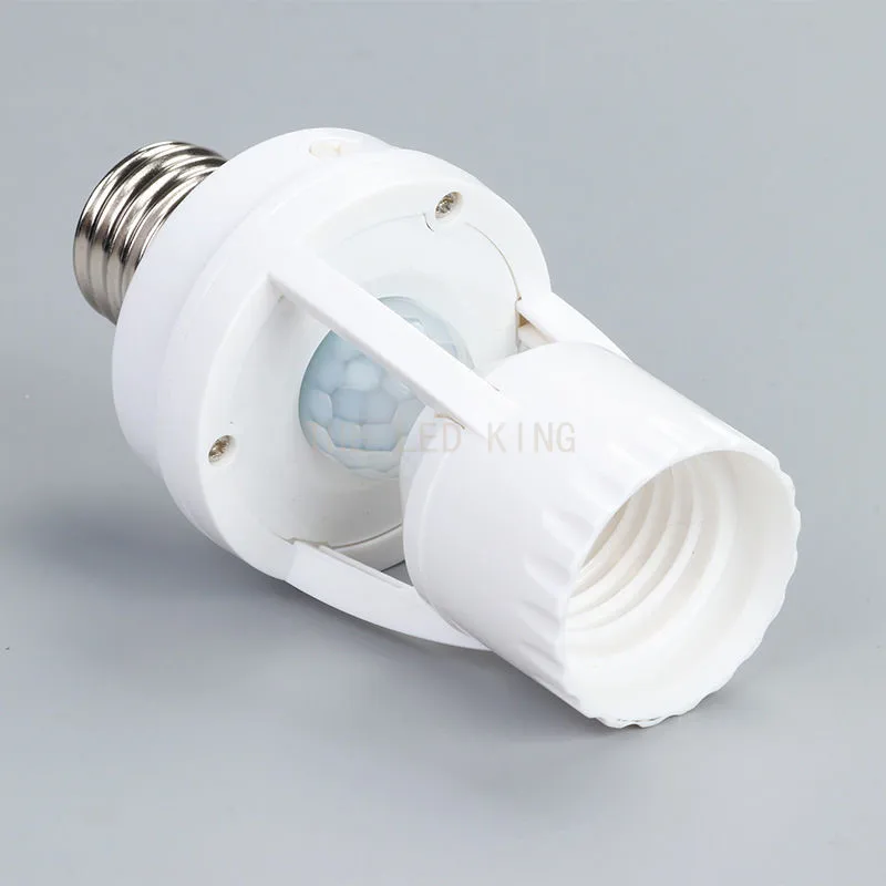 Smart 110V-240V 60W PIR Induction Infrared Motion Sensor E27 LED lamp Base Holder With light Control Switch Bulb Socket Adapter lamp holder lamp bulb holder lamp base lamp socket adapter