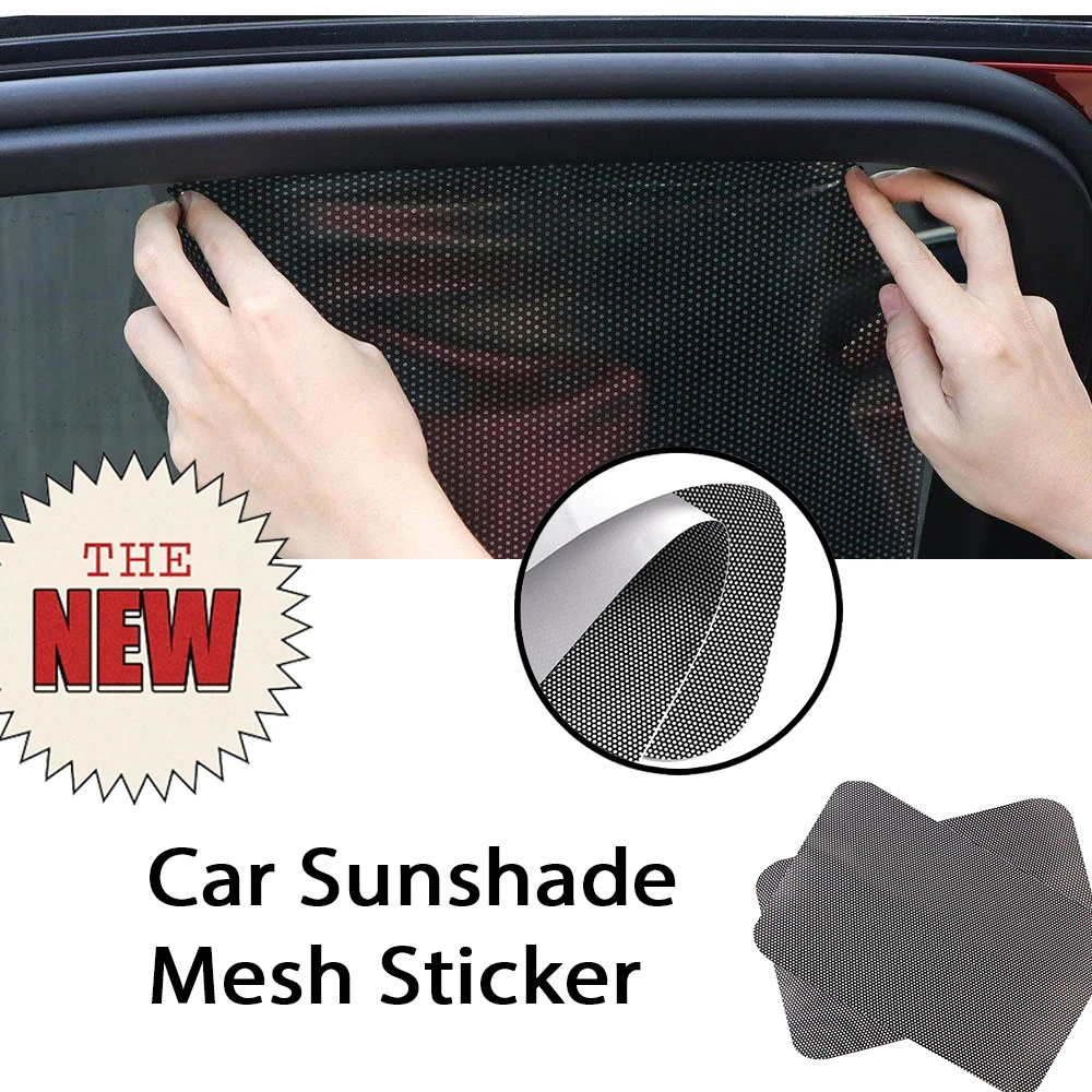 1Pc Car Sunshade Mesh Sticker Reusable Screen Cling Electrostatic Sun