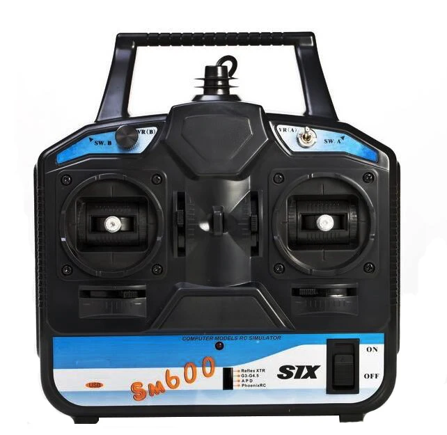 FlySky FS-SM600 SM600 6-канальный RC симулятор полета для дрона с дистанционным управлением самолет вертолет обучение G4/G3.5/Феникс 2,5/XTR 5,0