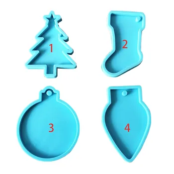 

Christmas Keychain Silicone Mold Silicon Resin Mold Rubber mold DIY Epoxy