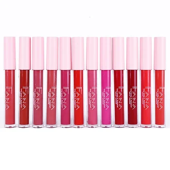

12 PCS Set Makeup Liquid Llipstick Fruit Flavour Glossy Matte Lasting Waterproof Lip Tint Lipstick set