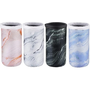 

Non Slip Heat Insulation Cup Cover Marble Pattern Cup Cover Coffee Beer Bottle Cover 4Pcs