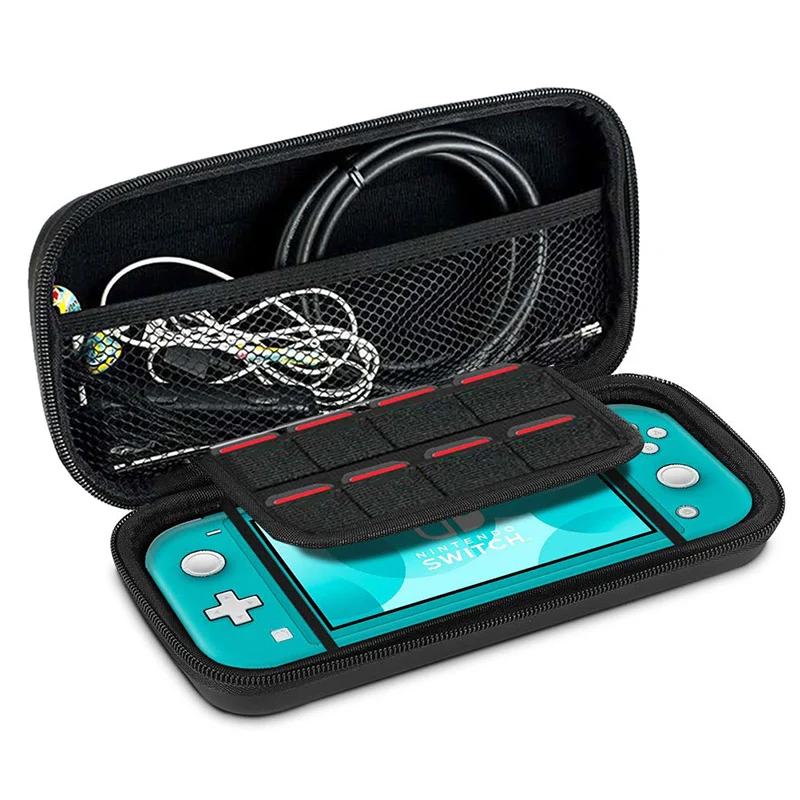 Portátil ns Mini Hard Eva Carrying Case à Prova de Choque pu Cover Storage Bolsa Game Console Acessórios Compatível com Nintendo Switch Lite - Image 4