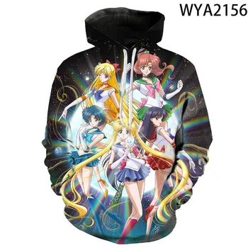 

New Casual Sailor Moon 3D Printed Hoodies Women Men Children Sweatshirts pullovers Boy Girl Kids Fashion Casual Streetwear Coat