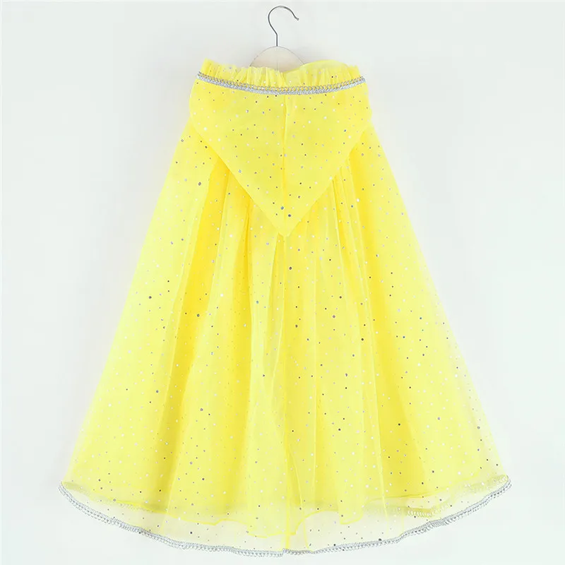 Party ball performance cloak Kids Girls Cosplay Princess Pageant Gown Cape Birthday Party Hooded Cloak #4AA20 (25)