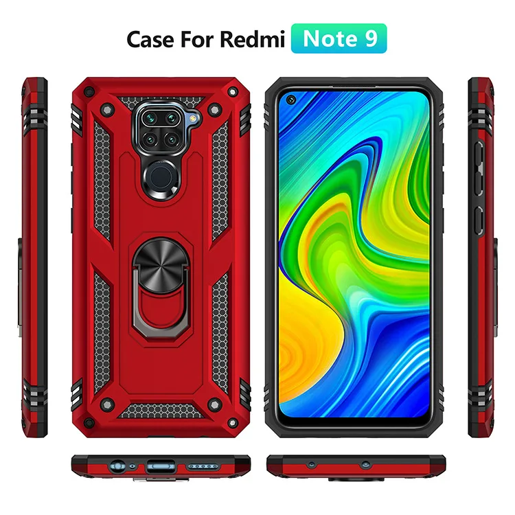 Shockproof for Xiaomi Redmi Note 9 Case Military Armor Drop Protective Ring Holder Magnet Phone Case Redmi Note 9 Pro Redmi 9 Hbb84c546cc2c4eee94010d2b0bdc3b96I