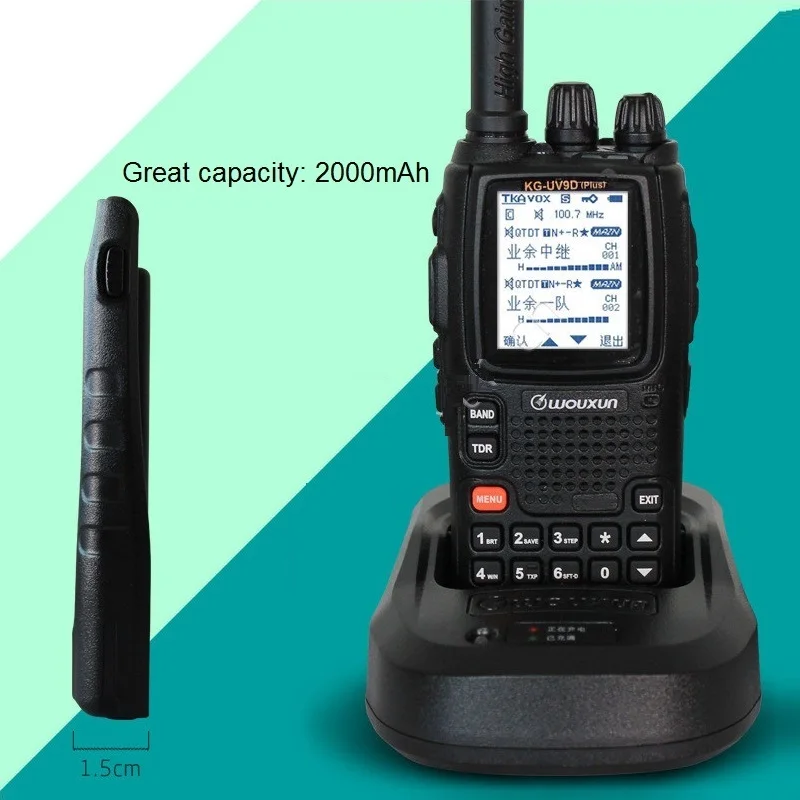 Wouxun KG-UV9D Plus Walkie Talkie Air Band 108-136MHz Police Band 350-390MHz Multibands Ham CB радиоприемопередатчик kg uv9d plus