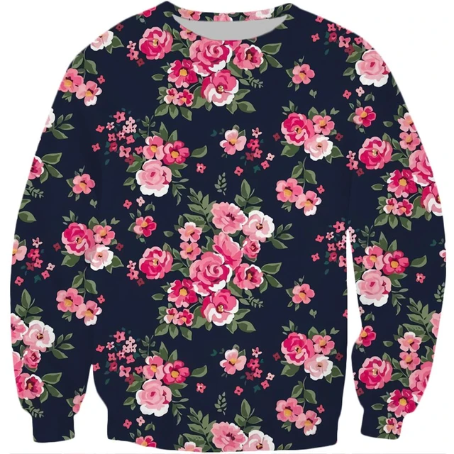 Beautiful rose / peony flower 3D All Over Printed Sweatshirt Men/Women  Harajuku floral Long sleeve sweatshirt Casual Pullover