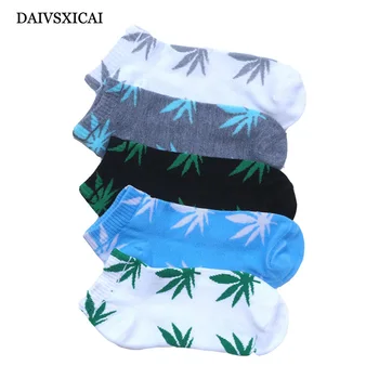 

5Pairs/lot=10pieces Maple Leaf Socks Fashion Man Summer Deodorant Polyester Cotton Invisible Male Casual Socks