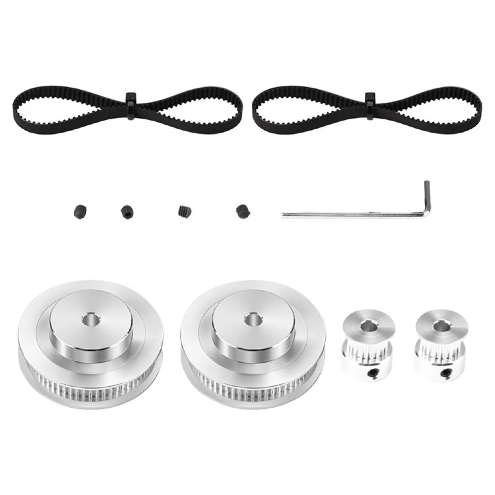 Gt2 Timing Belt Pulley 60 Teeth 20 Teeth 3d Printer Accessories 200mm