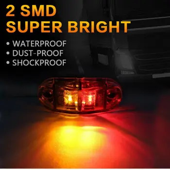 

10V-30V Side Marker Light Parts Accessories Truck Lamps Oval Clearance
