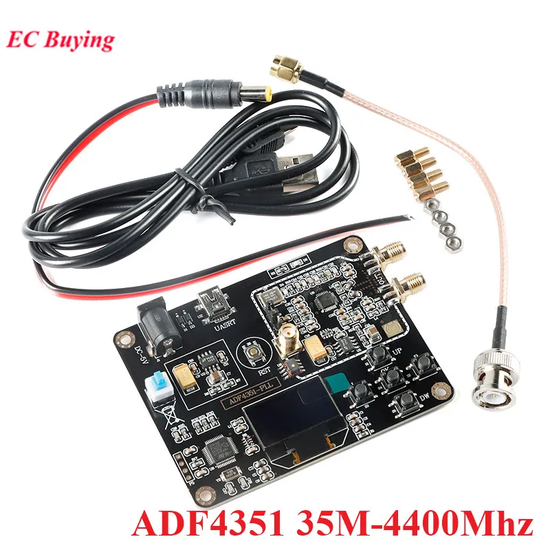 Adf4351 35m4400mhz Rf Signal Source Scanner Phase Locked Loop Module 35m4.4g Oled Display