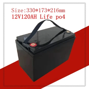 

Lifepo4 12V 120AH large capacity Solar Energy System 12.8V Battery inverter Agricultural freight car Forklift +10A Charger