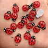 120pcs Resin Cute Colorful Beautiful Red Beetle Flat Back Rhinestone Appliques DIY Wedding Scrapbook Craft F747*2 ► Photo 3/5