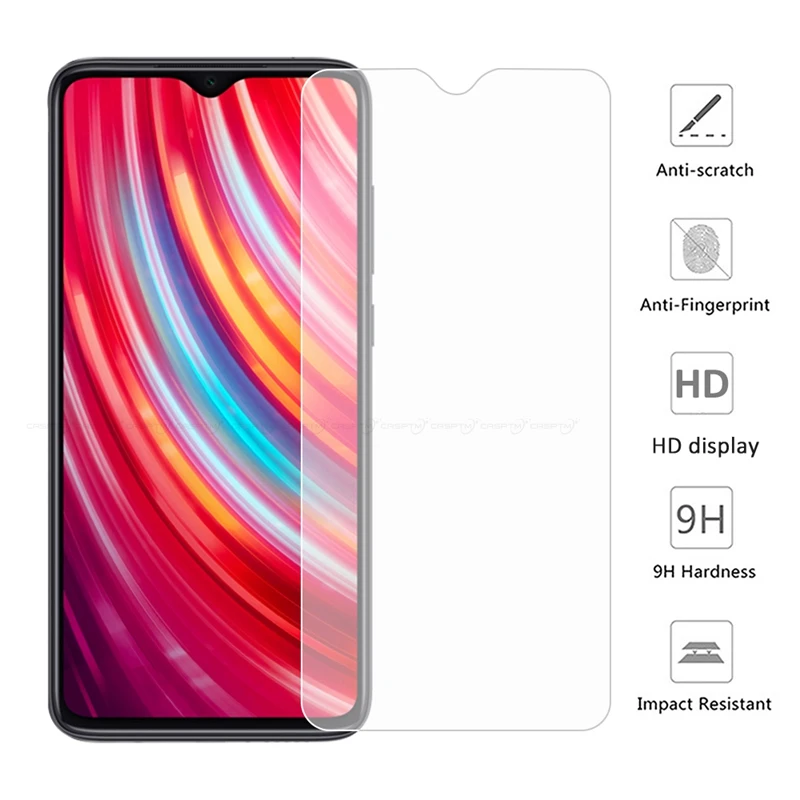 

9H Protective Glass For Xiaomi Redmi Note 8 8T 7 6 5 Pro Anti-scratch Screen Protector For Redmi 8 8S 7 6A 6Pro Tempered Glass