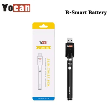 

Yocan B-smart Battery with Charger 320mAh battery B Smart twist variable voltage Fit 510 pod Electronic Cigarette Vaporizer