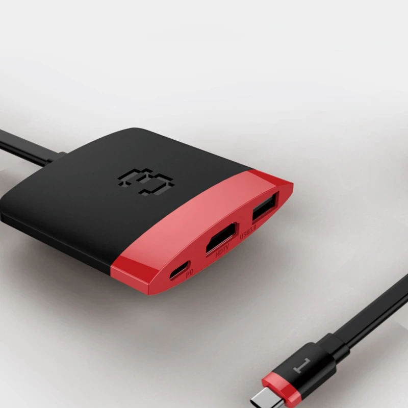3 в 1 Thunderbolt 3 usb-хаб type C к HDMI 4K 60HZ USB3.0 PD 60W быстрая зарядка для Macbook Pro samsung S9 S10 huawei Matebook