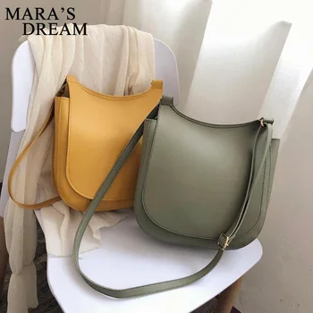 

Women Fashion Wide Solid Color Shoulder Handbags Female Simple PU Leather Women Large Capacity Pure Color Flap Crossbody Bags