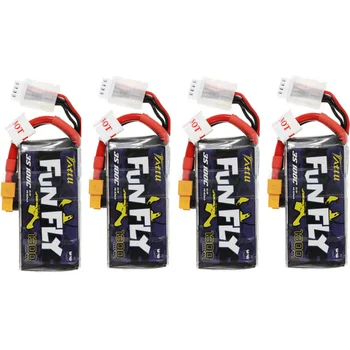 

TATTU FUNFLY 11.1V 1300mAh 100C 3S Lipo Battery XT60 Plug for Emax Nighthawk 250 RC Drone FPV Racing