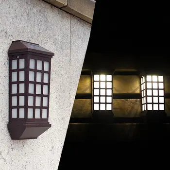 

Ne 2 Pcs Solar Light Extended Version Power Consumption Wall Lamp IP65 Waterproof Garden Landscape Fence Decoration