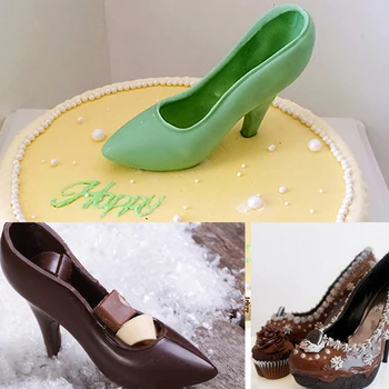 

3D High Heel Shoe Shape Chocolate Candy Sugar Mold For Baker Party Chocolate Form Mould DIY Cake Decoration Tool For Kitchen