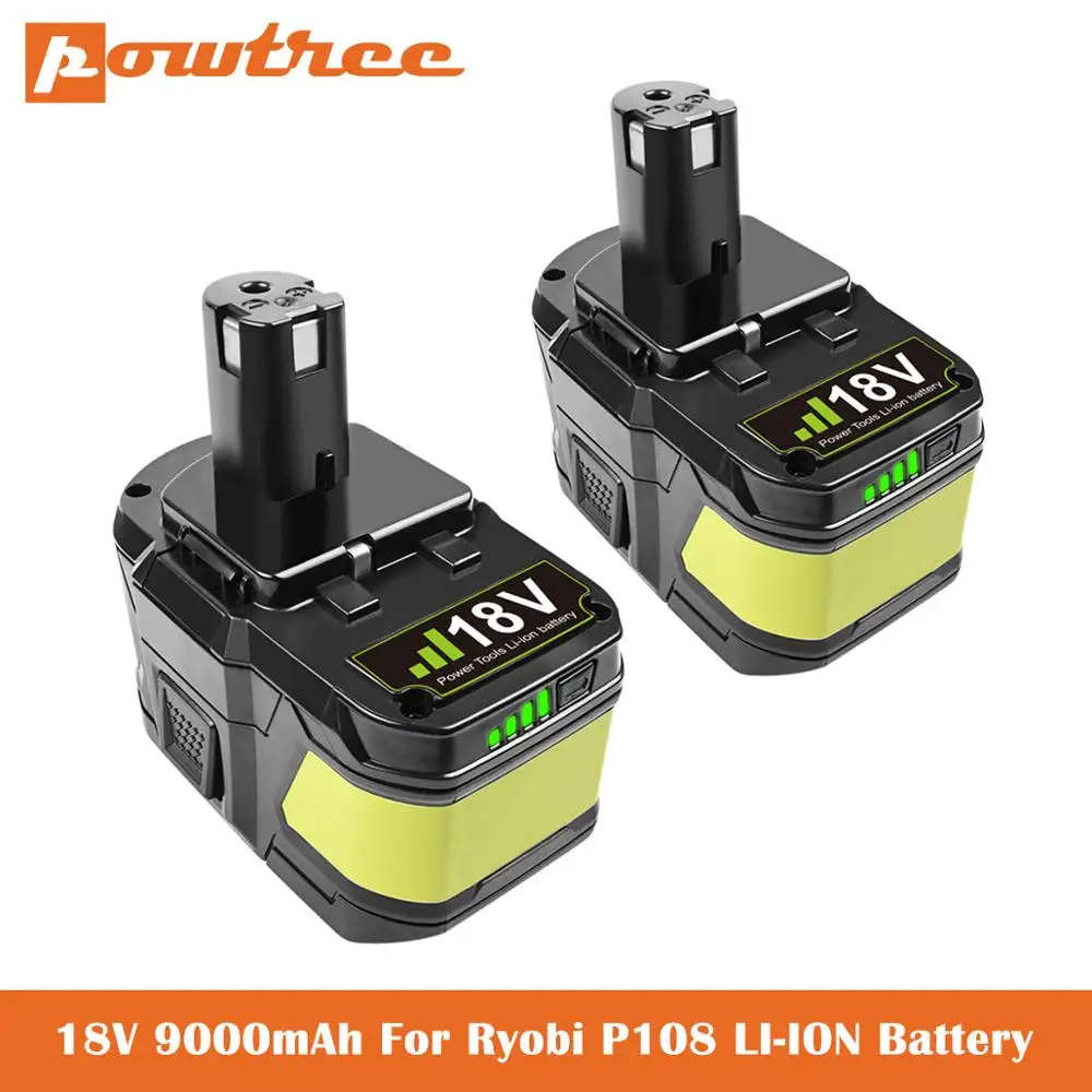 Аккумулятор Сменный 18 в 9 0 Ач для Ryobi P104 P105 P102 P103 P107 P109 P108 P100 RB18L26 литий-ионный L70 |