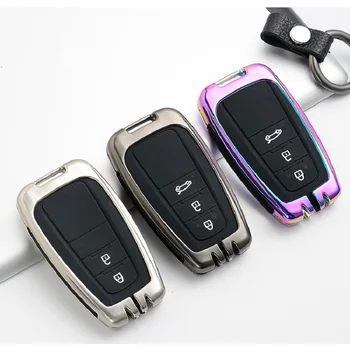 

2019 New Zinc alloy + silicone car key protection case Full cover For Toyota CHR C-HR Prado 2017 2018 Prius Camry Corolla RAV4