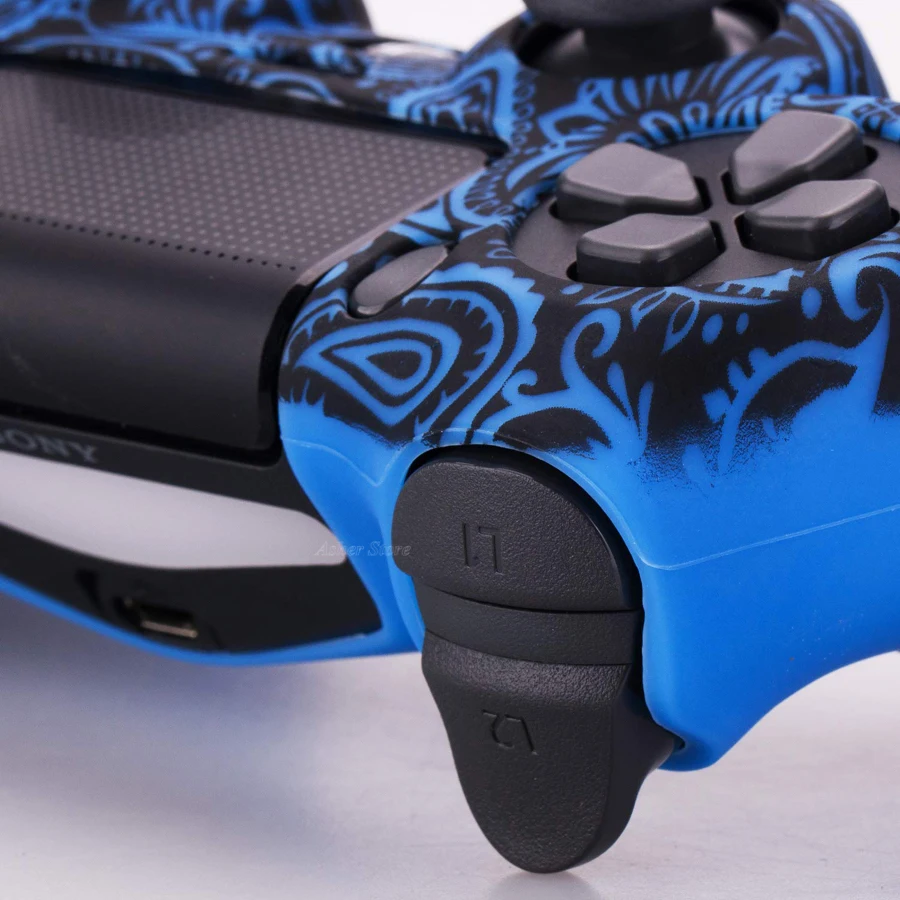 PS4/Slim/Pro Controller Silicone Cover Waterproof Printing Flowers Skin for Sony Playstation 4 PS 4 Dualshock 4 Accessories