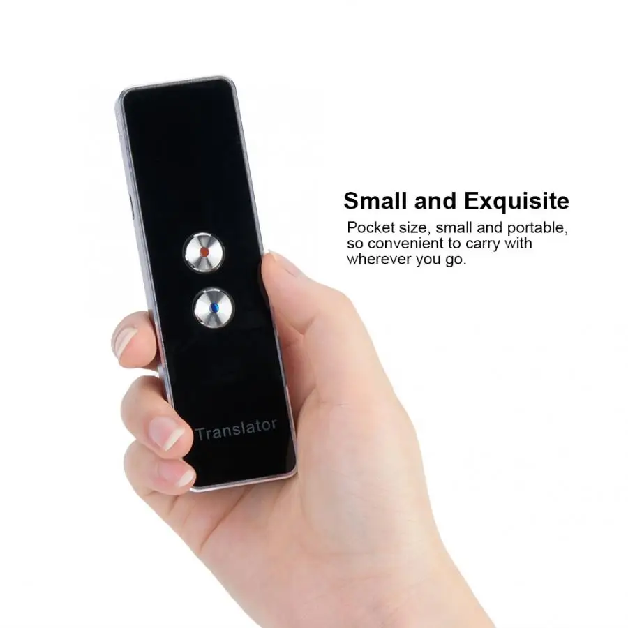 Переводчик портативный 2,4G Смарт Bluetooth карманный переводчик в режиме реального времени речевой многоязычный переводчик фиолетовый мгновенный перевод