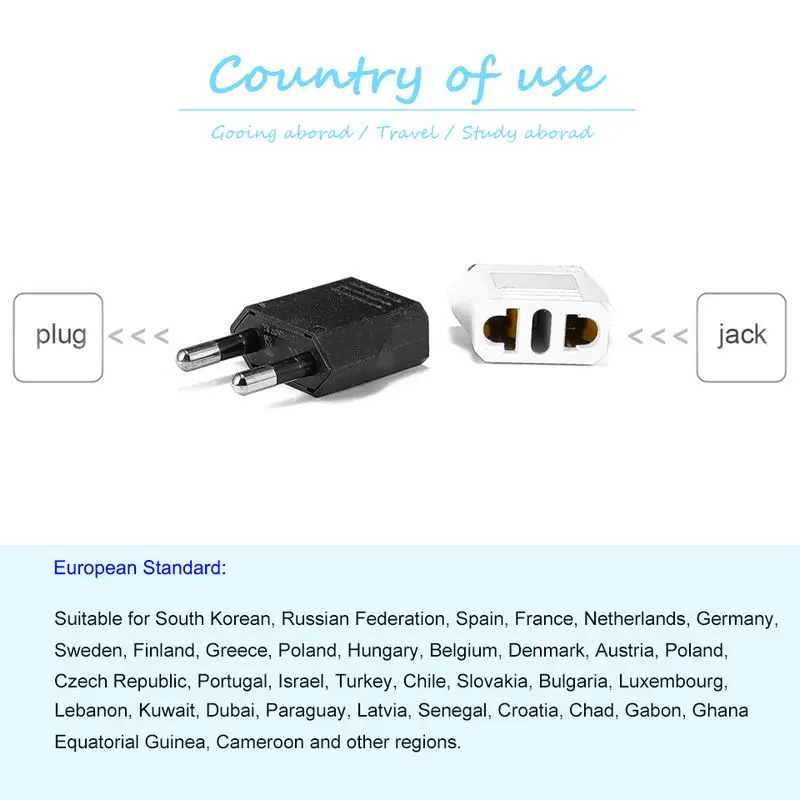 EU Euro US Plug Adapter China to Европейский адаптер для поездок Electric Converter Power розетки AC Outlet|plug