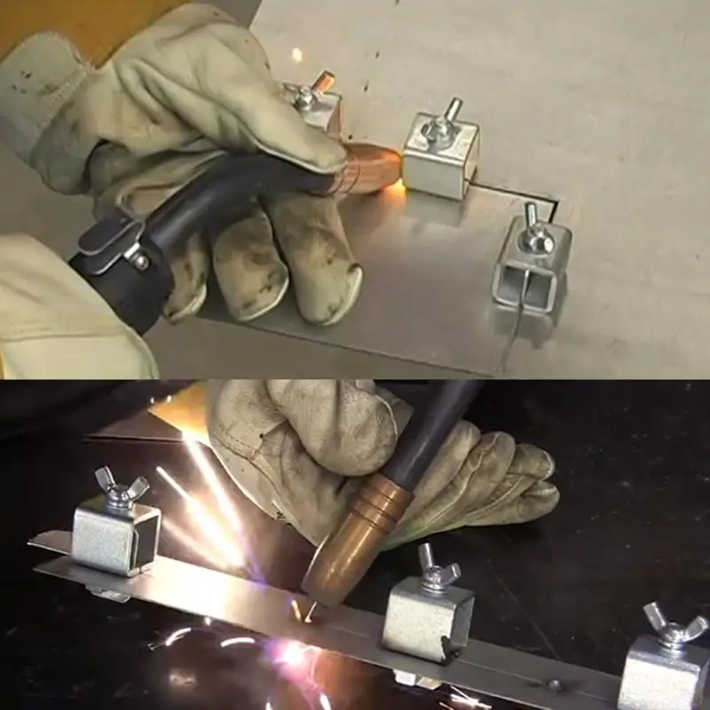 Stainless Steel Butterfly Valve Welding Clamps Holder Positioner Fixture 8pcs Weld Holders Tool Alignment Positioner