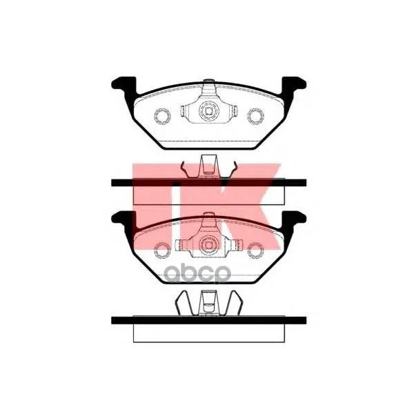 Колодки Тормозные Audi A3 97/Vw G4/Skoda Octavia 9709 1.4/1.6/1.8 Передние Nk 224740 Nk арт. 224740