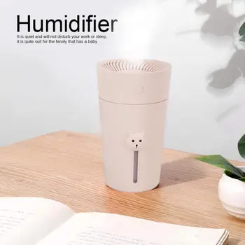

USB 280ml Mini Humidifier Cool Mist Portable Air Humidifier With Night Light Air Diffuser For Bedroom Baby Room Home Office Car