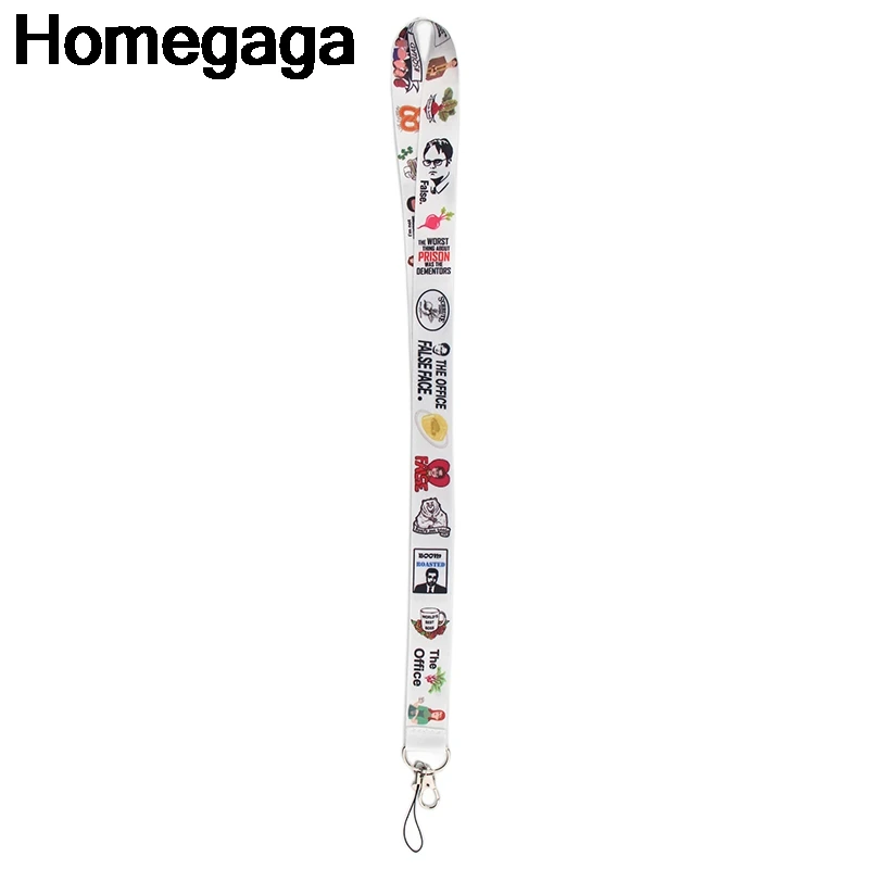 Homegaga офис ТВ шоу 90s аксессуары для ключей для безопасности, защиты телефона USB держатель удостоверения личности ключевой ремень шнур с этикеткой D2280